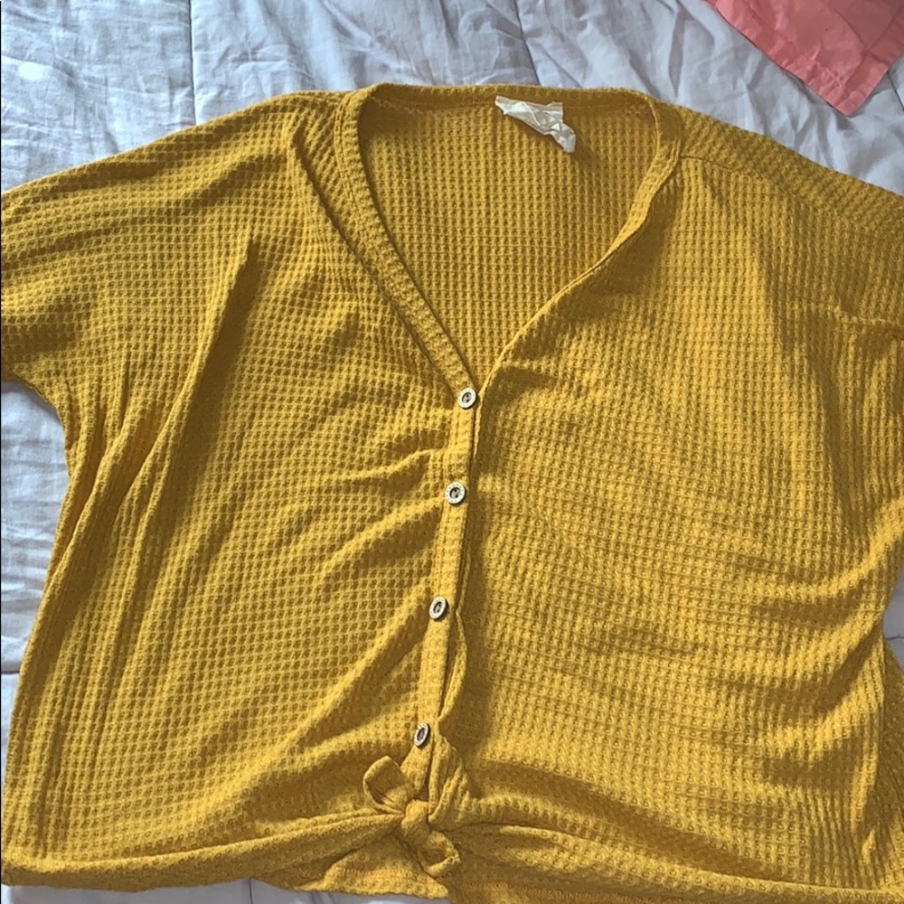 Fantastic Fawn Long Sleeve Knot Shirt